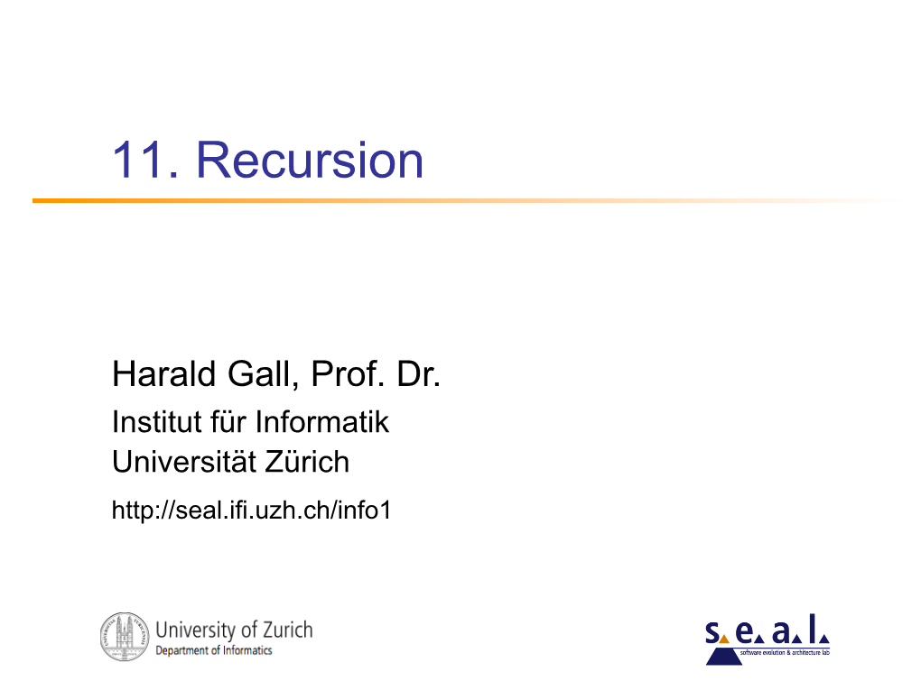 11. Recursion