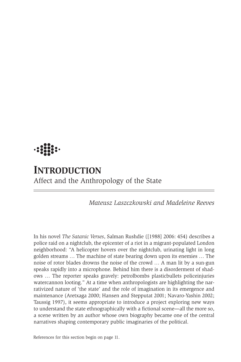 Introduction: Affective States