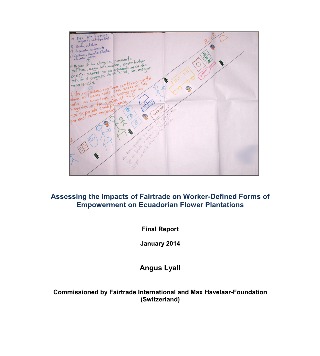 Assessing the Impacts of Fairtrade on Worker-Defined Forms of Empowerment on Ecuadorian Flower Plantations