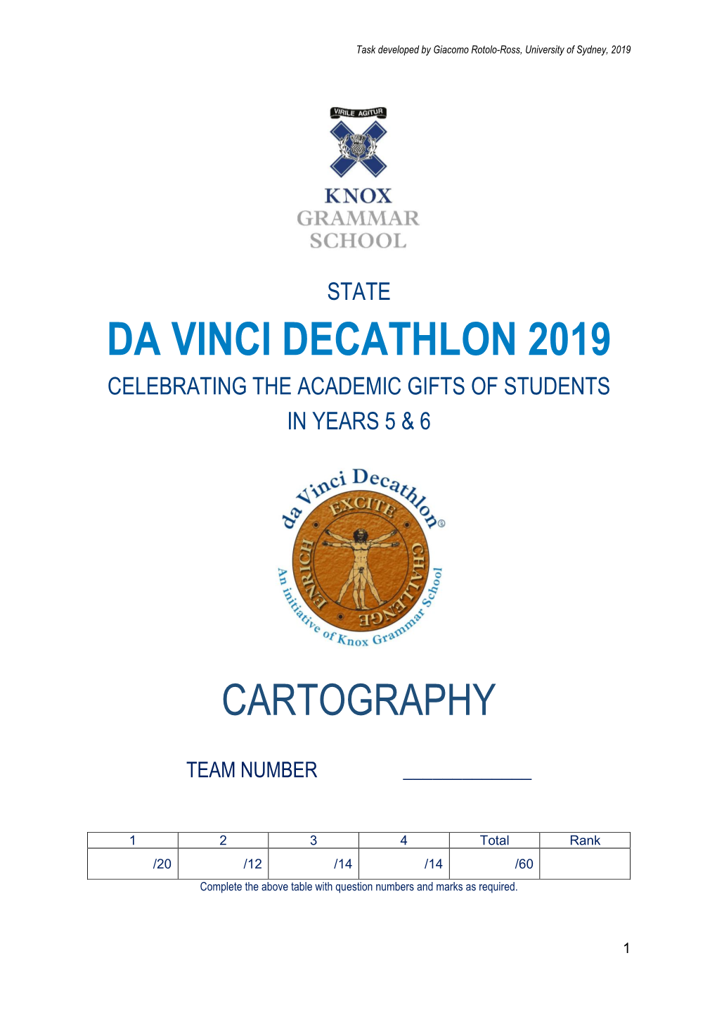 Da Vinci Decathlon 2019 Celebrating the Academic Gifts of Students in Years 5 & 6