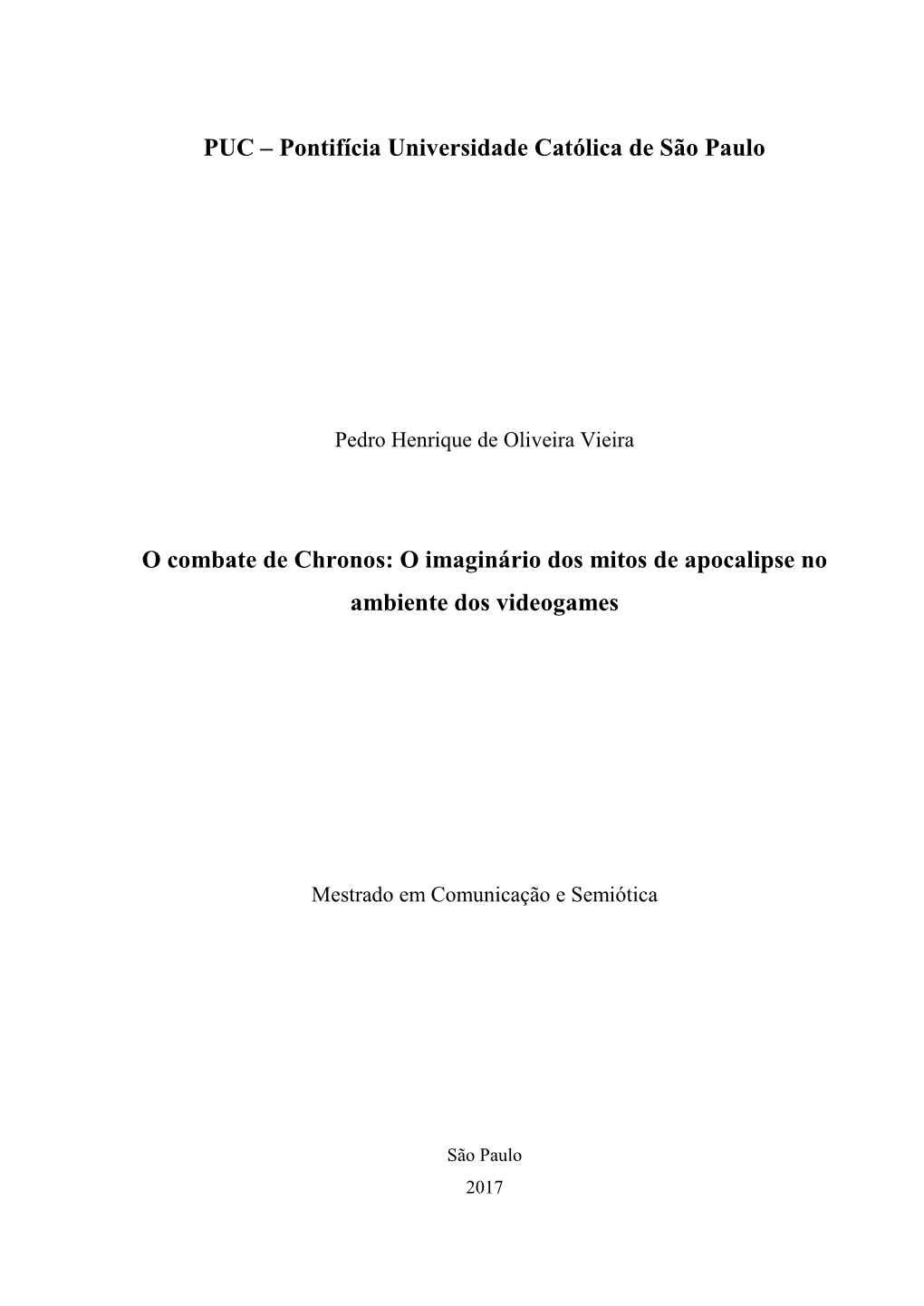 O Imaginário Dos Mitos De Apocalipse No Ambiente Dos Videogames