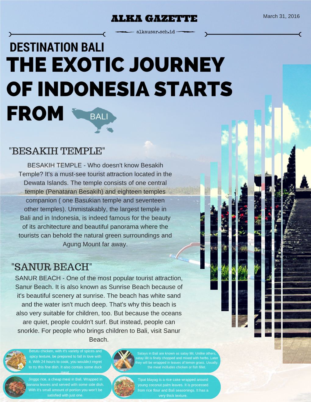 Explore Yourself to the Beautiful & Peaceful Bali