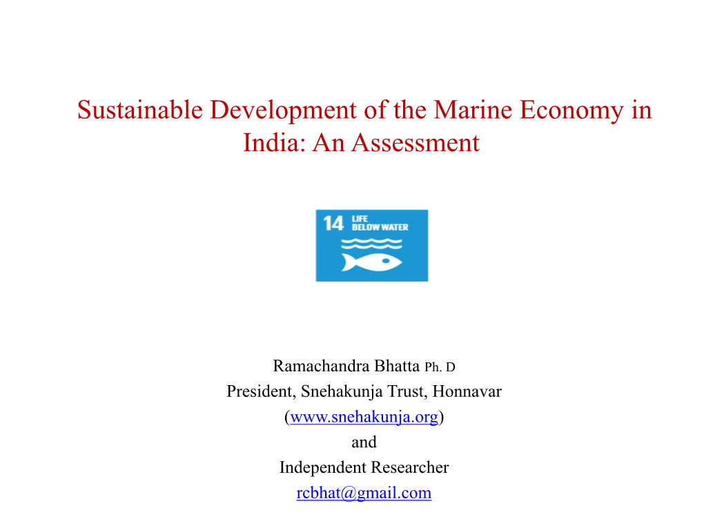 Sustainable Access to Marine Resources and Equitable Sharing of Benefits