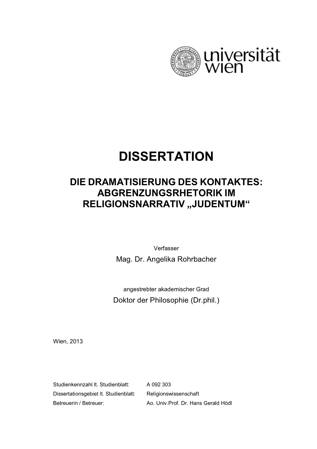 Dissertation