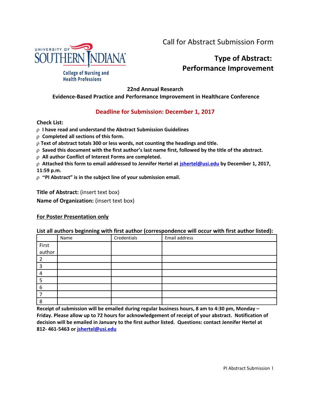 Evidence-Based Practice and Performance Improvement in Healthcare Conference