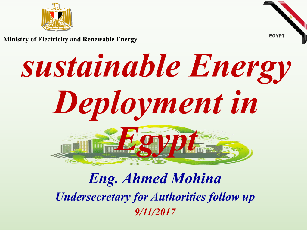 2,1 Renewable Energy in Egypt 2-11-2016