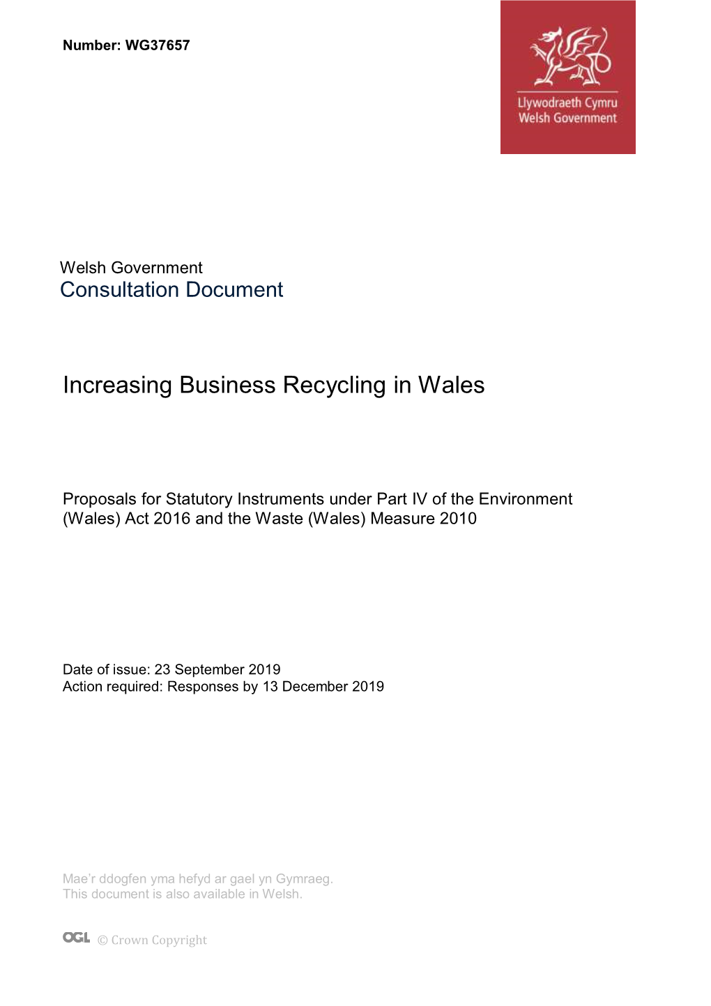 Increasing Business Recycling in Wales