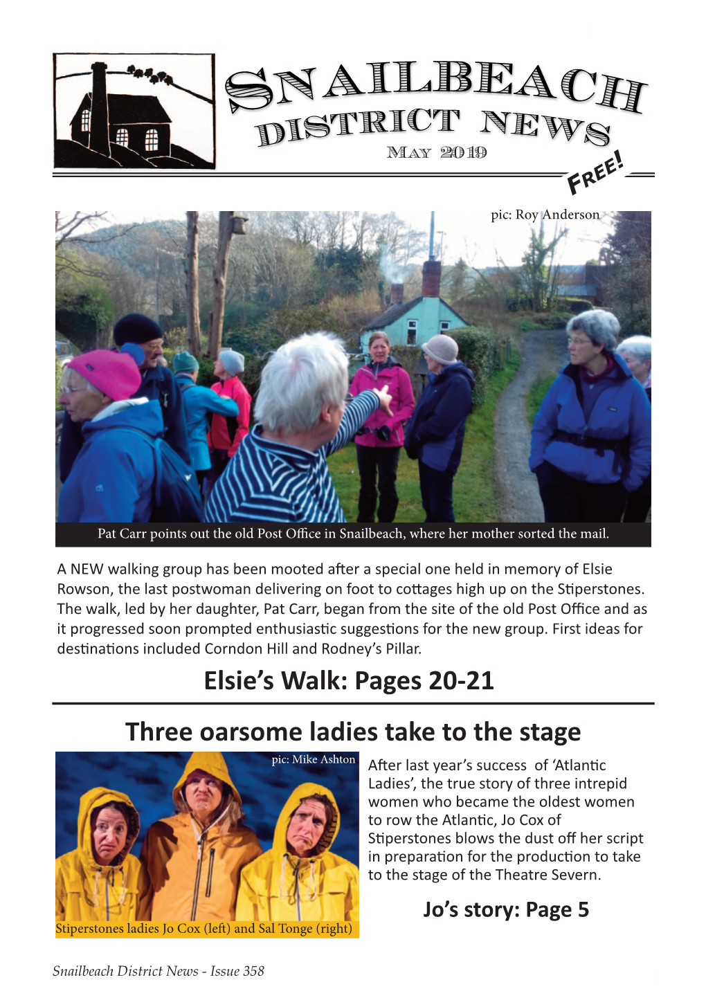 Elsie's Walk: Pages 20-21 Three Oarsome Ladies Take to the Stage