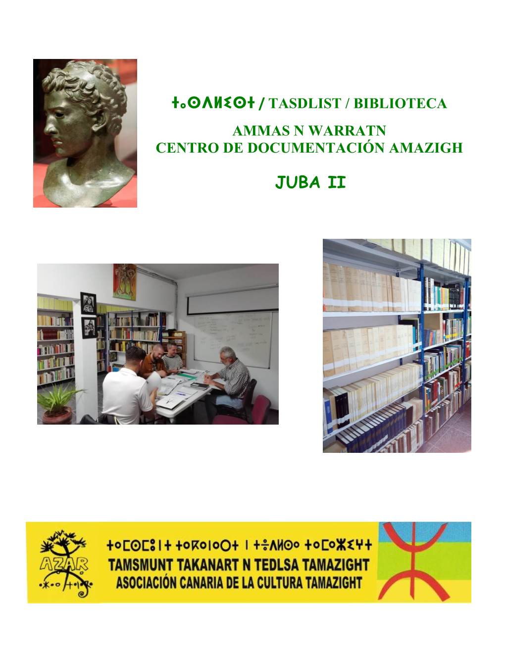 ⵜⴰⵙⴷⵍⵉⵙⵜ / Tasdlist / Biblioteca Juba Ii
