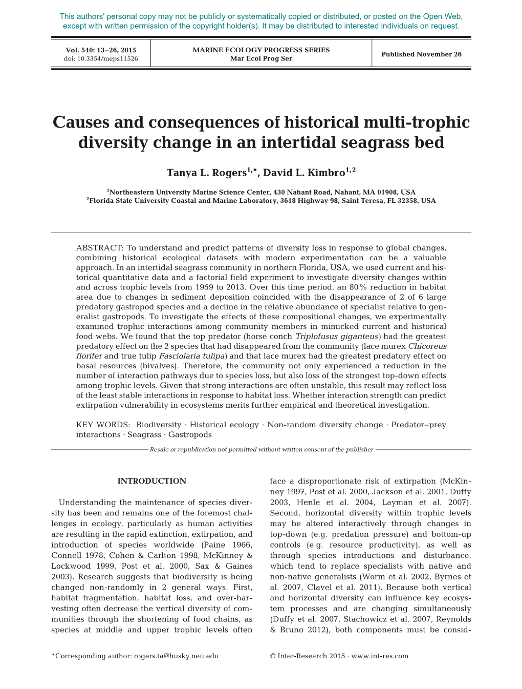 Marine Ecology Progress Series 540:13