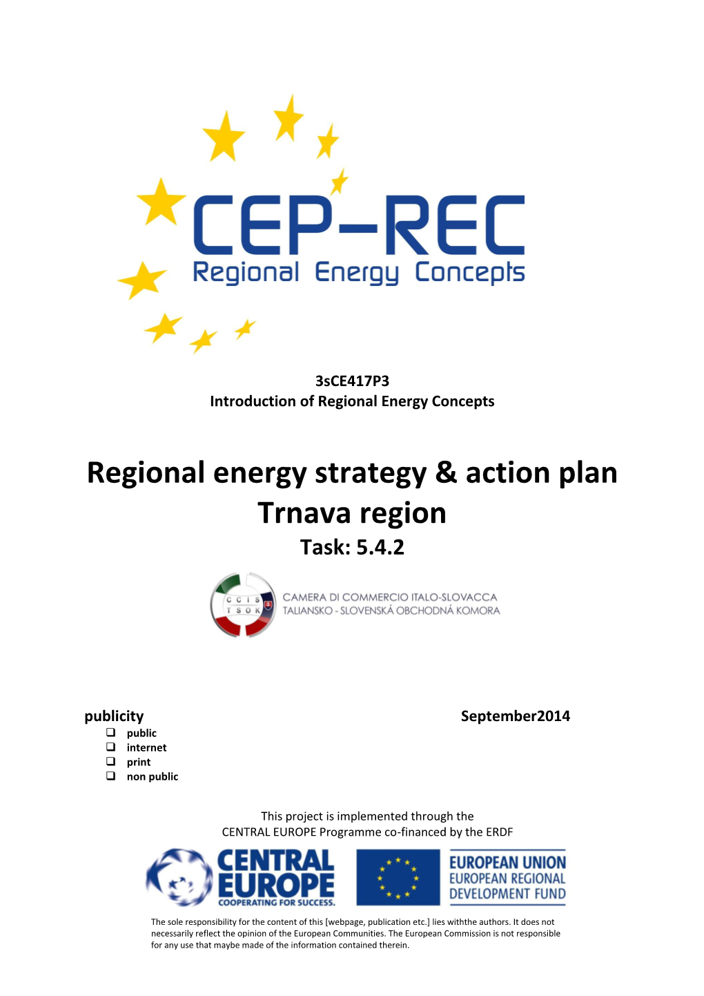Regional Energy Strategy & Action Plan Trnava Region