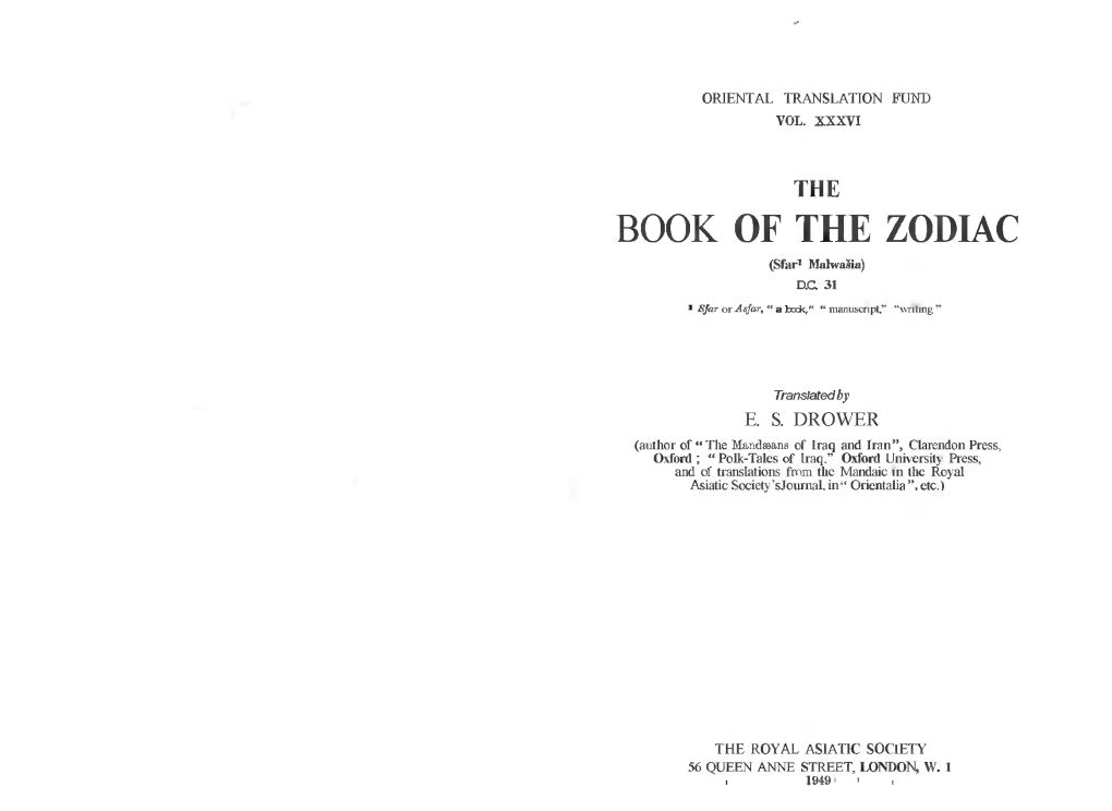 The Book of Zodiac