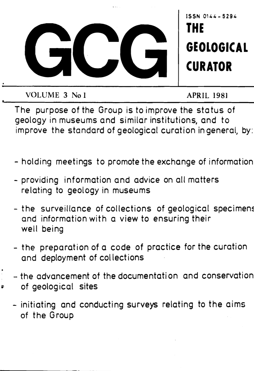 The Geological Curator