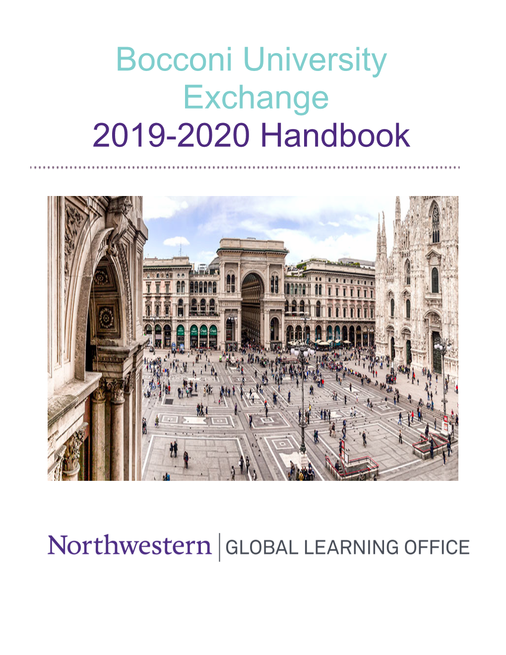 Bocconi University Exchange 2019-2020 Handbook