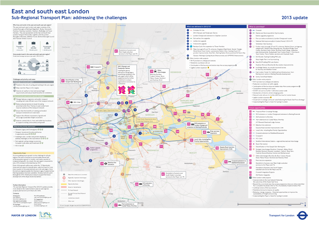 2013 Sub-Regional Transport Plan Poster PDF