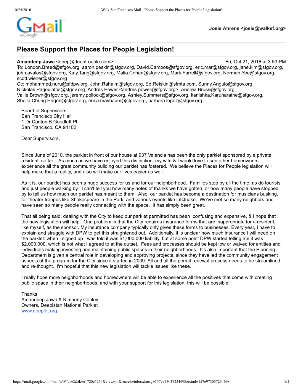 Please Support the Places for People Legislation!