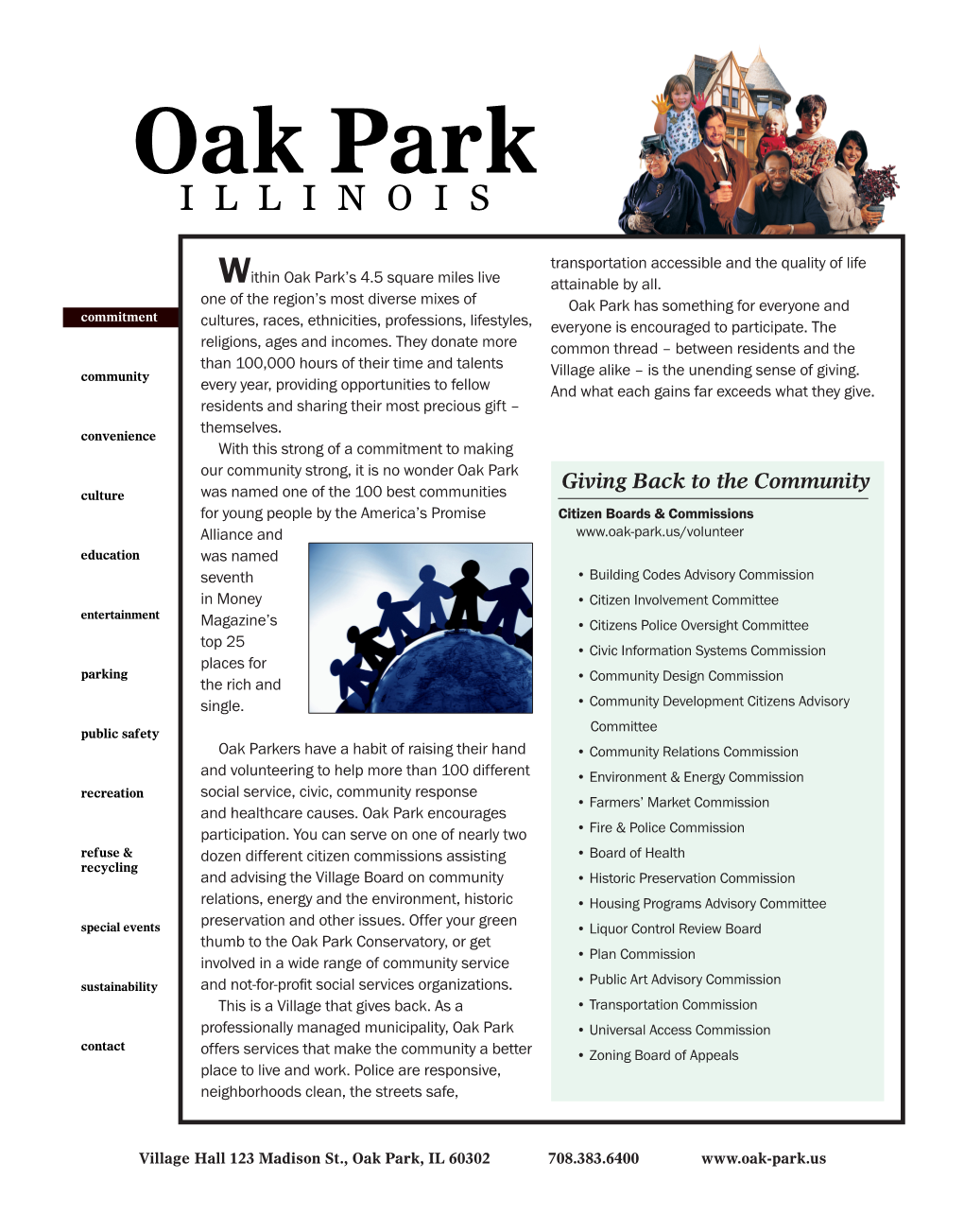 Village of Oak Park, Since the Community Was