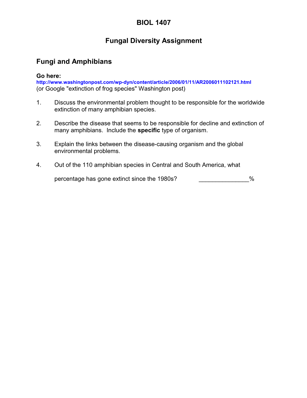 Fungal Diversity Assignment