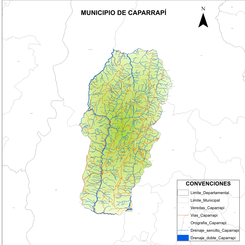 Mapa Veredal, Caparrapí