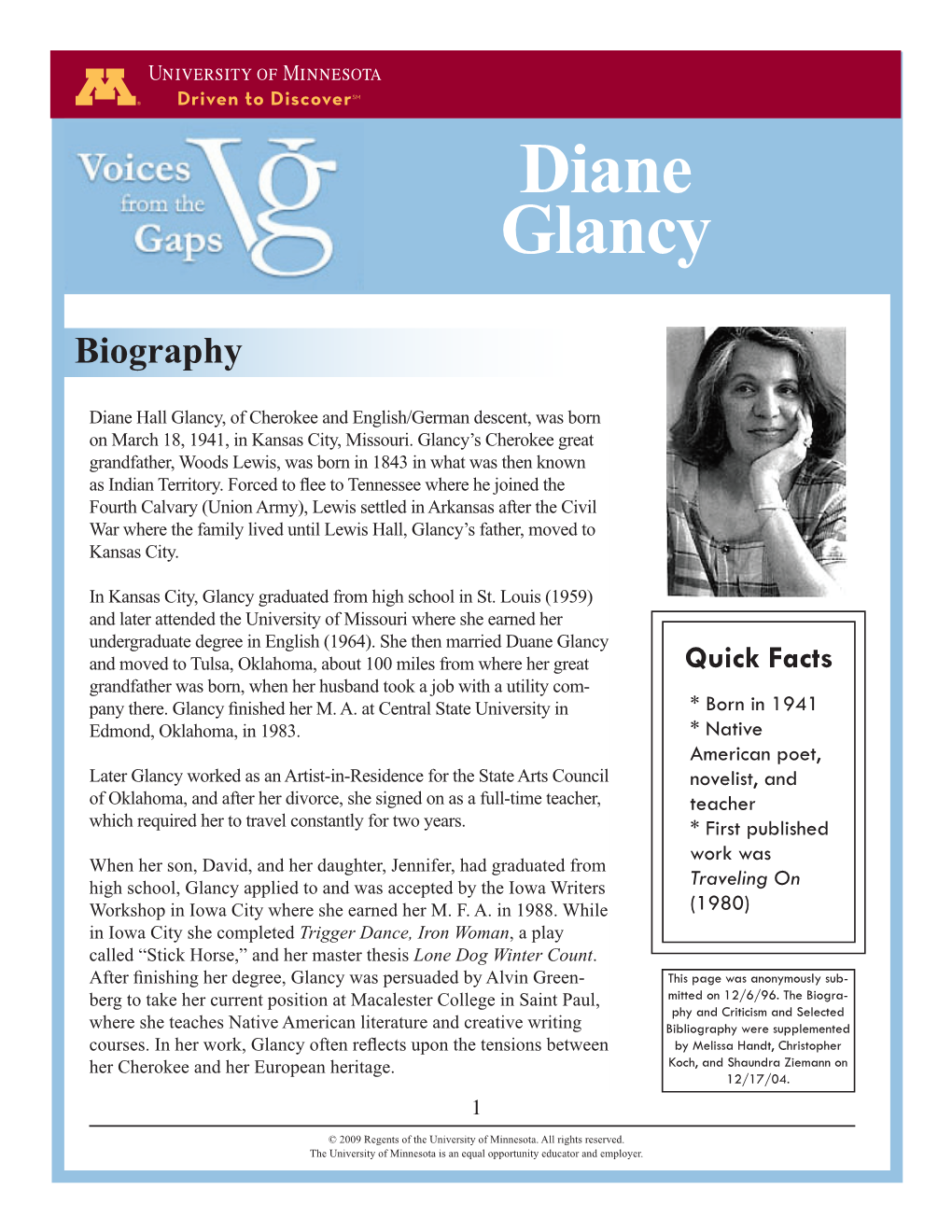 Diane Glancy