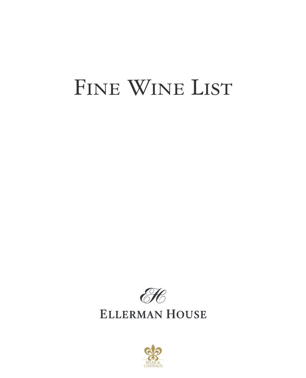 Fine Wine List