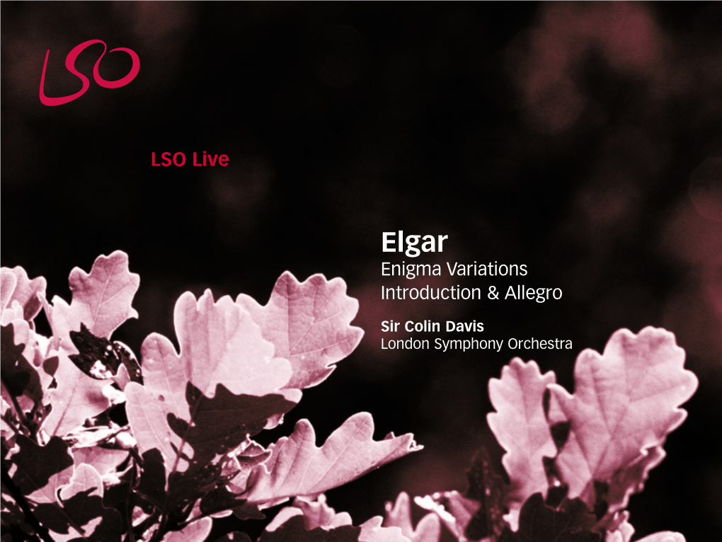 Elgar: Enigma Variations / Introduction & Allegro