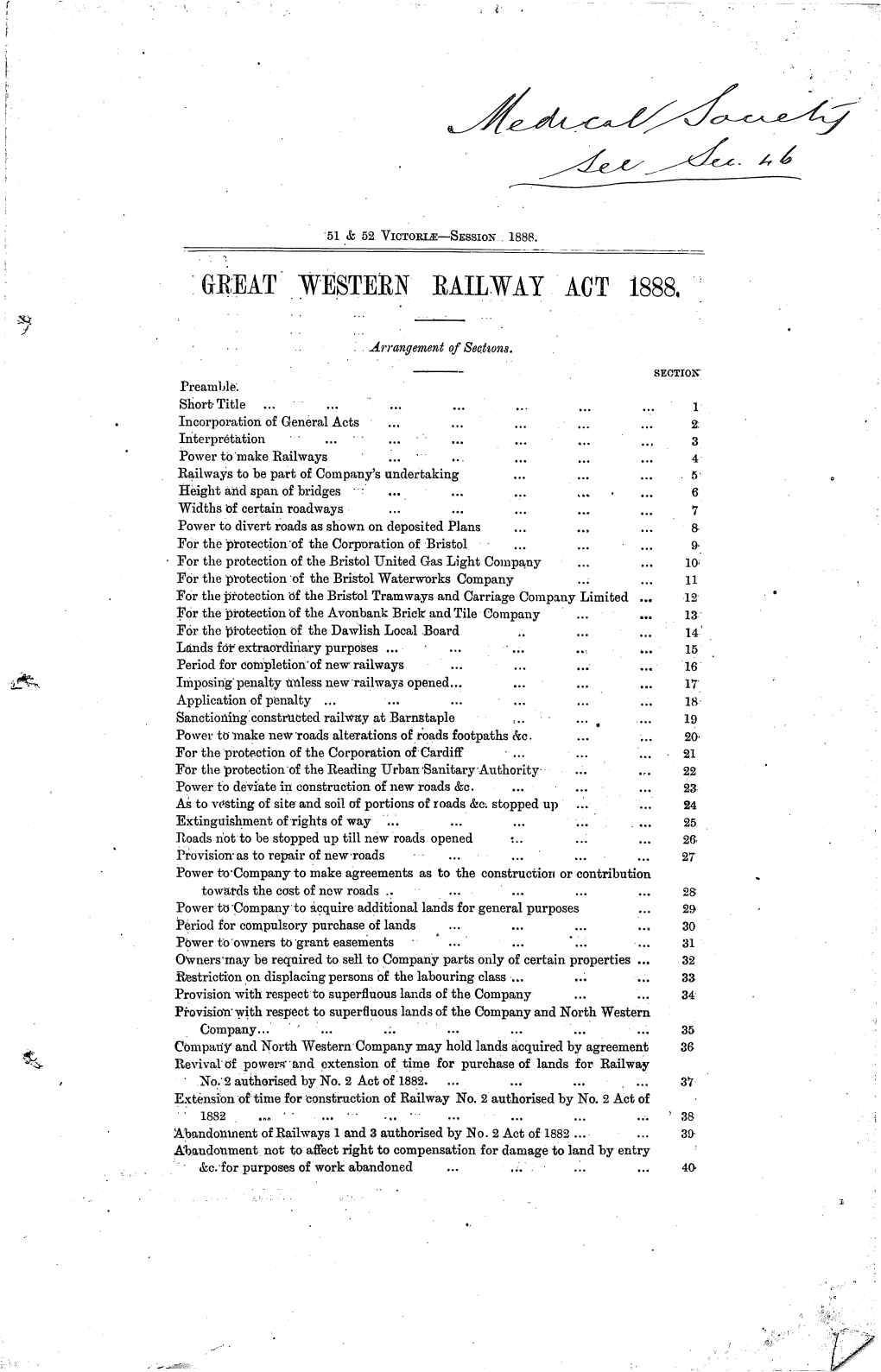 ·.~.~~:R7 ARRANGEMENT of SECTIONS