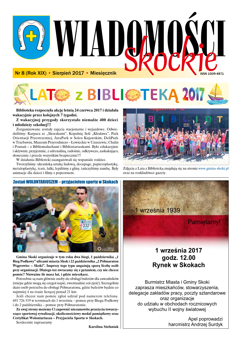 1 Września 2017 Godz. 12.00 Rynek W Skokach