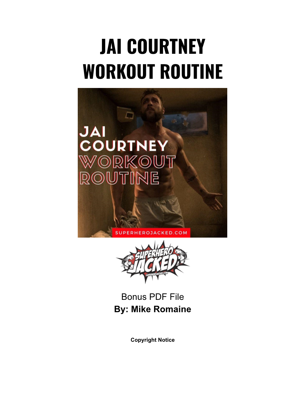 Jai Courtney Workout Routine