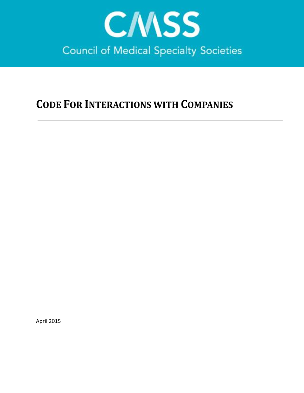 CMSS Code for Interactions with Companies