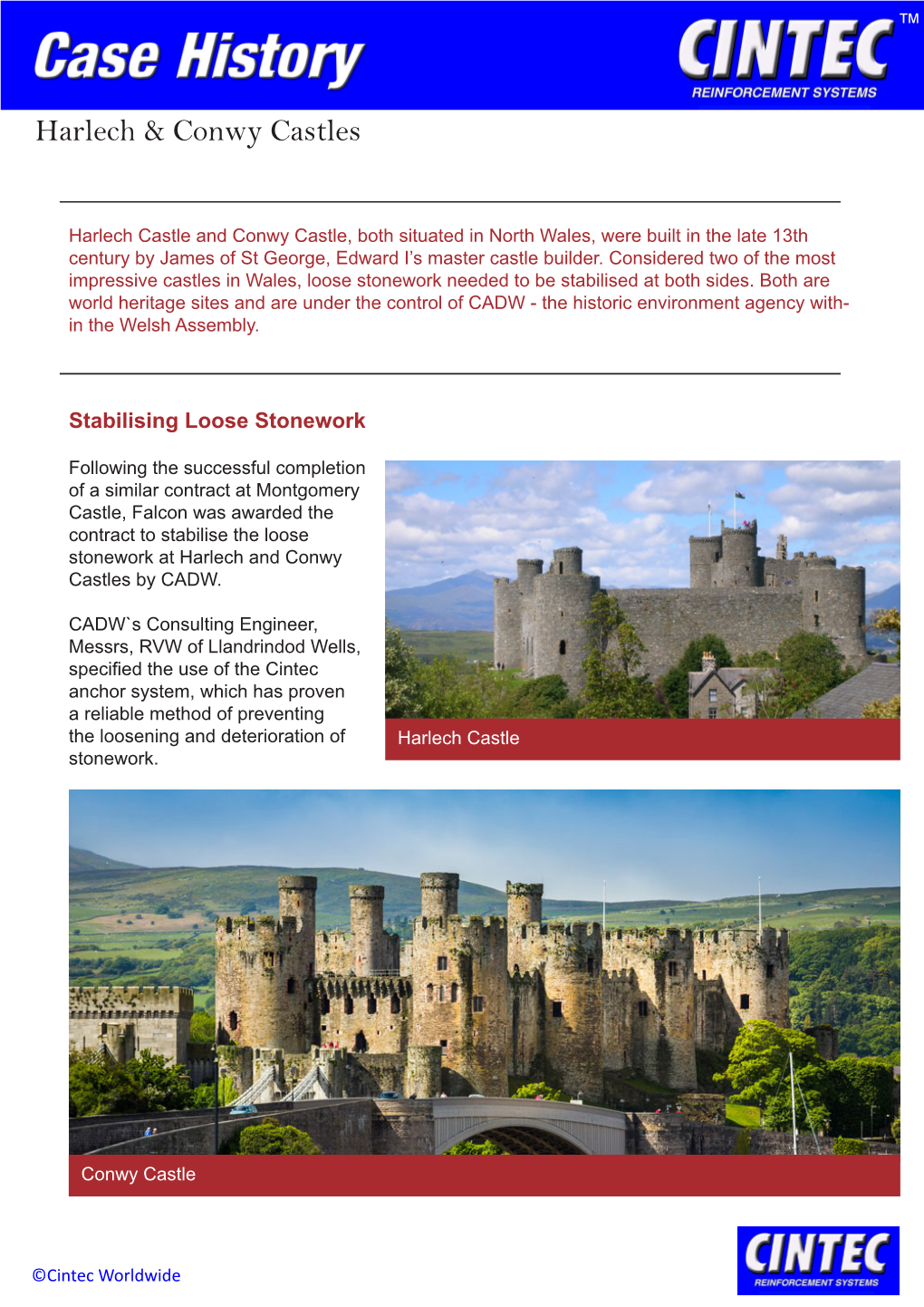 Harlech & Conwy Castles