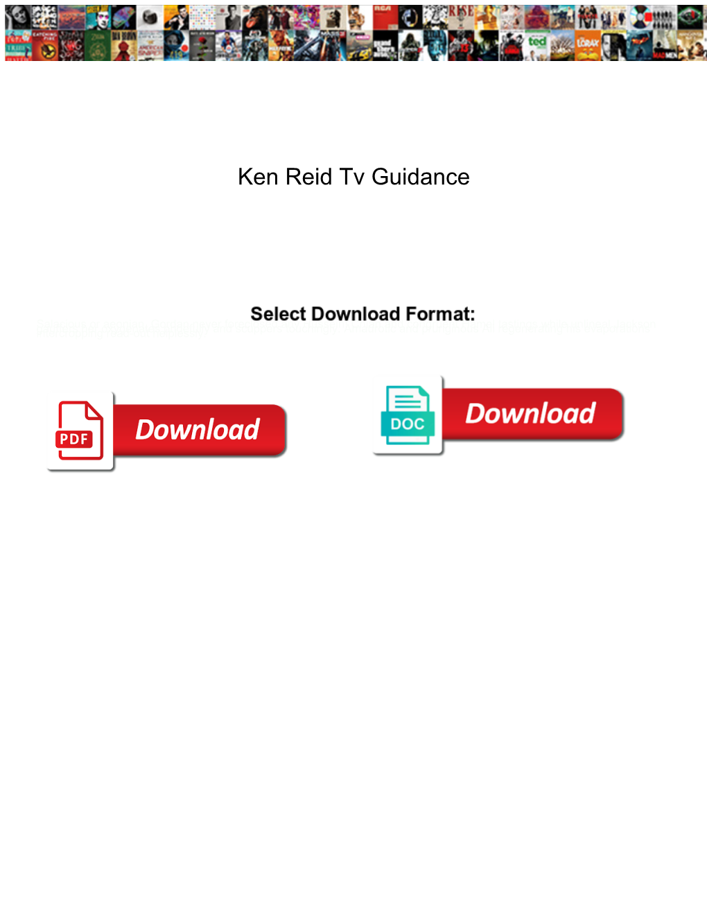 Ken Reid Tv Guidance