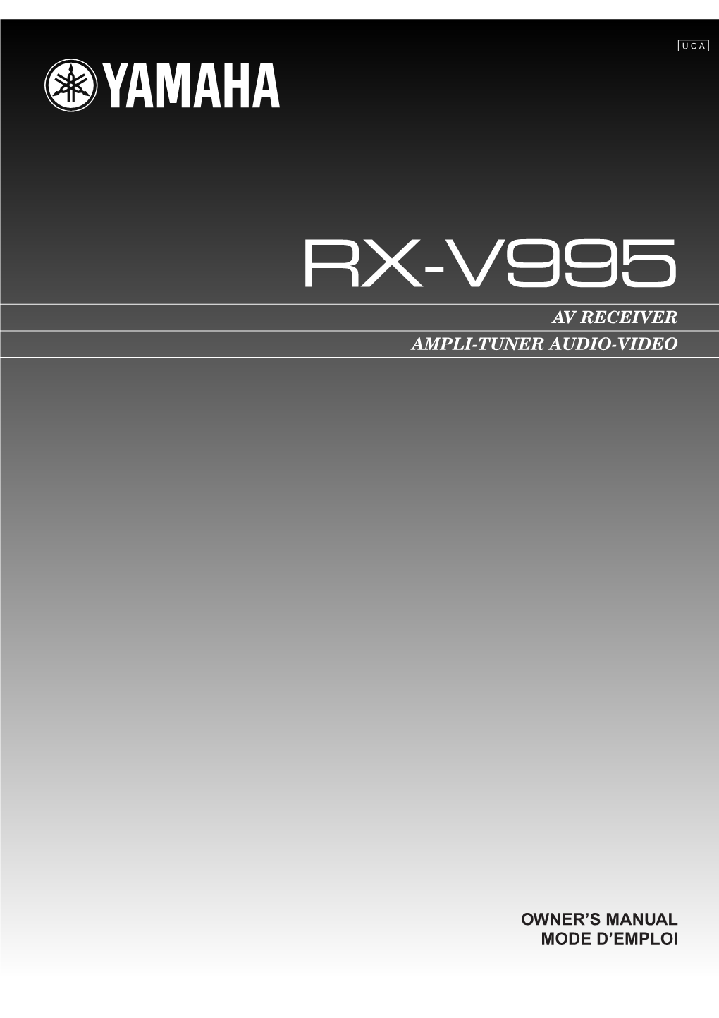Rx-V995 Av Receiver Ampli-Tuner Audio-Video
