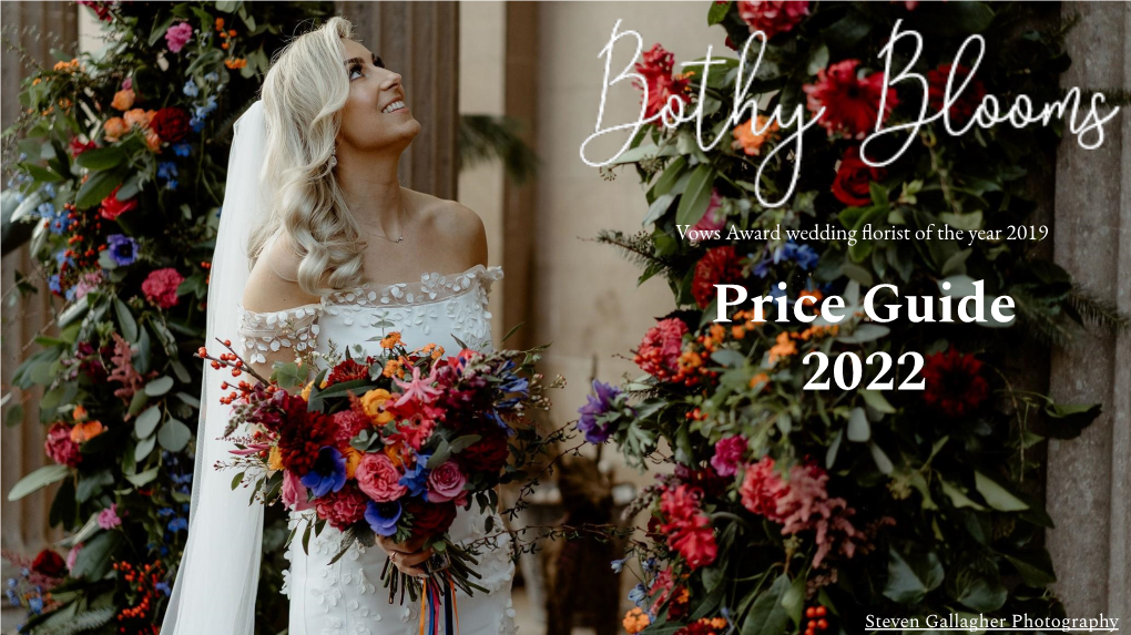 Bothy Blooms Price Guide 2022