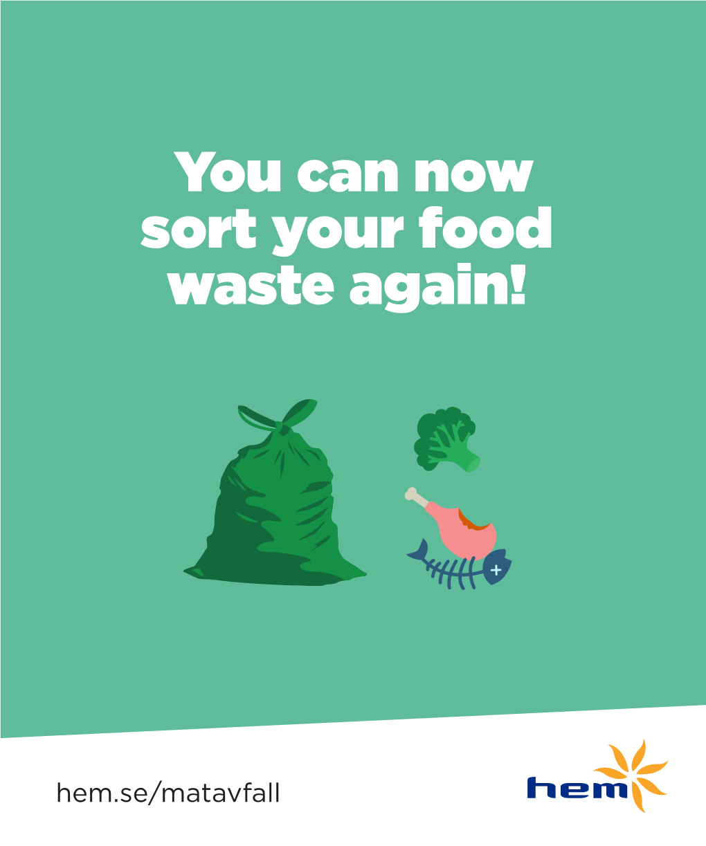 You Can Now Sort Your Food Waste Again!