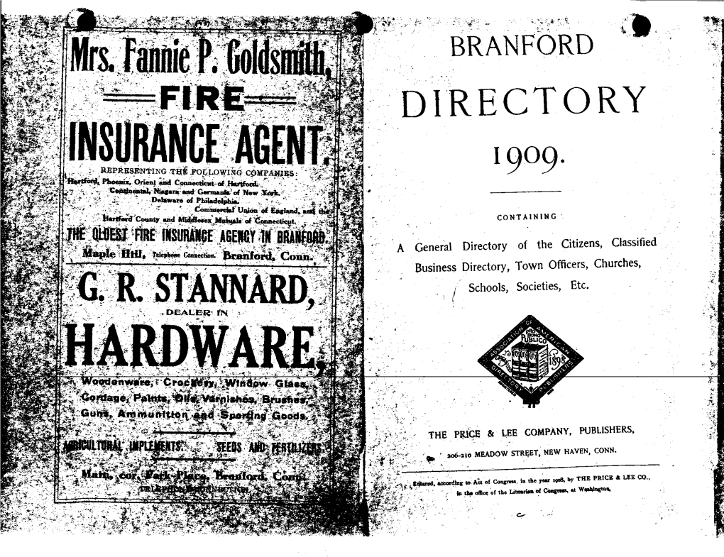 Directory 1909. 4