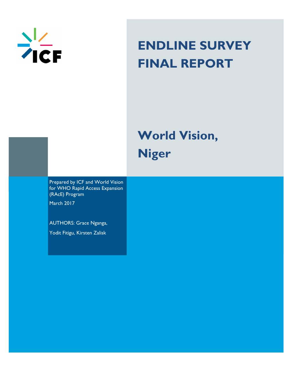 ENDLINE SURVEY FINAL REPORT World Vision, Niger