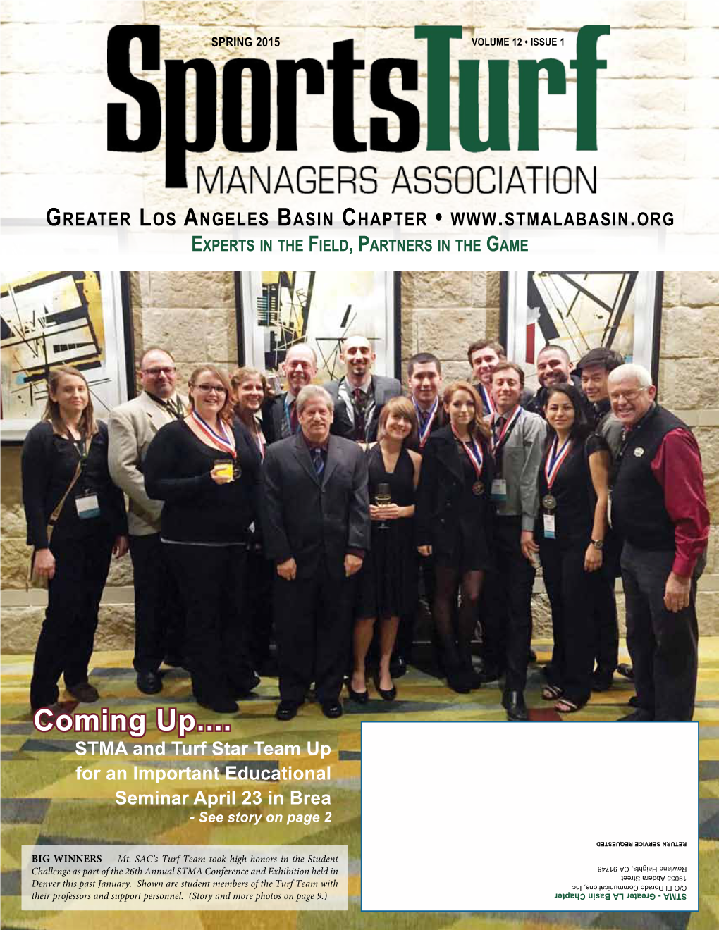 Greater Los Angeles Basin Chapter • Experts in the Field, Partners in the Game