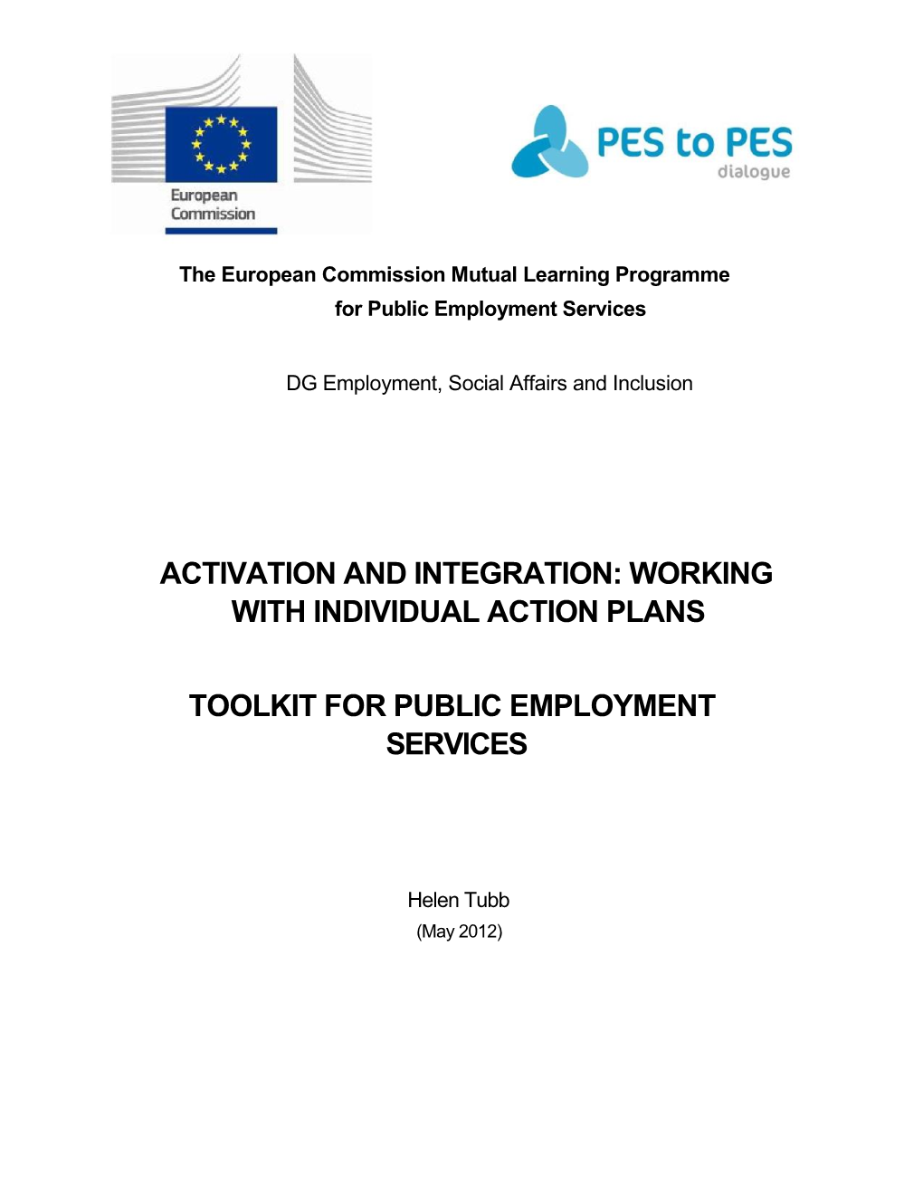 Working with Individual Action Plans Toolkit for Public Employment Services