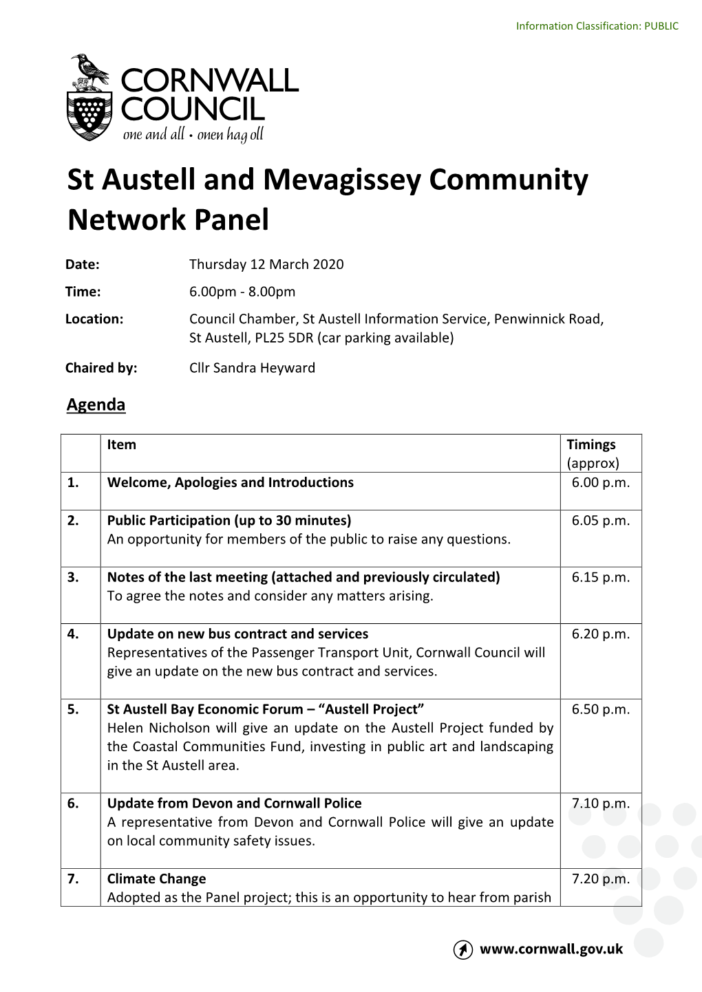 St Austell and Mevagissey Community Network Panel