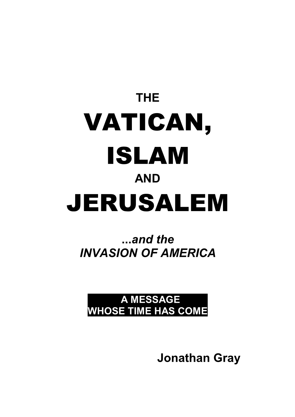 Islam and Jerusalem
