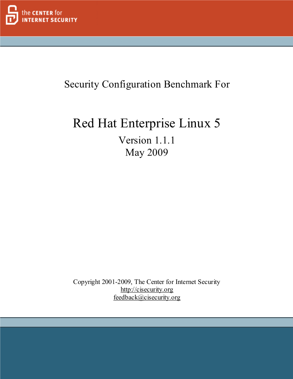 Cis Red Hat Enterprise Linux 5 Benchmark
