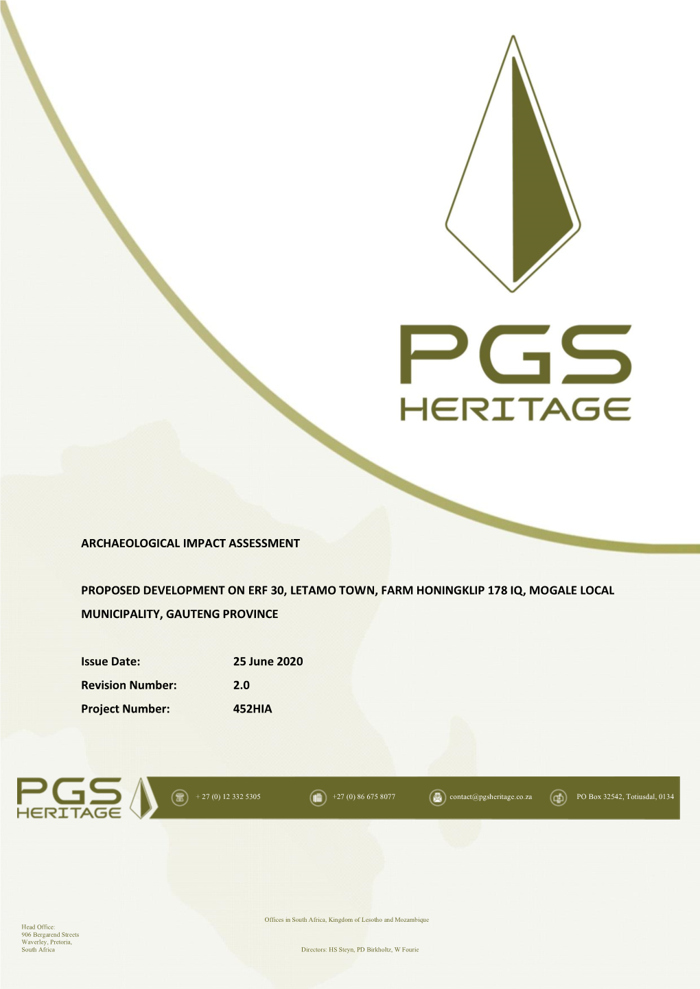 Archaeological Impact Assessment