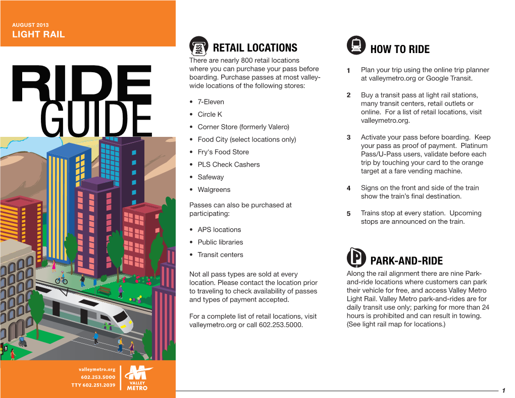 Retail Locations How to Ride Park-And-Ride