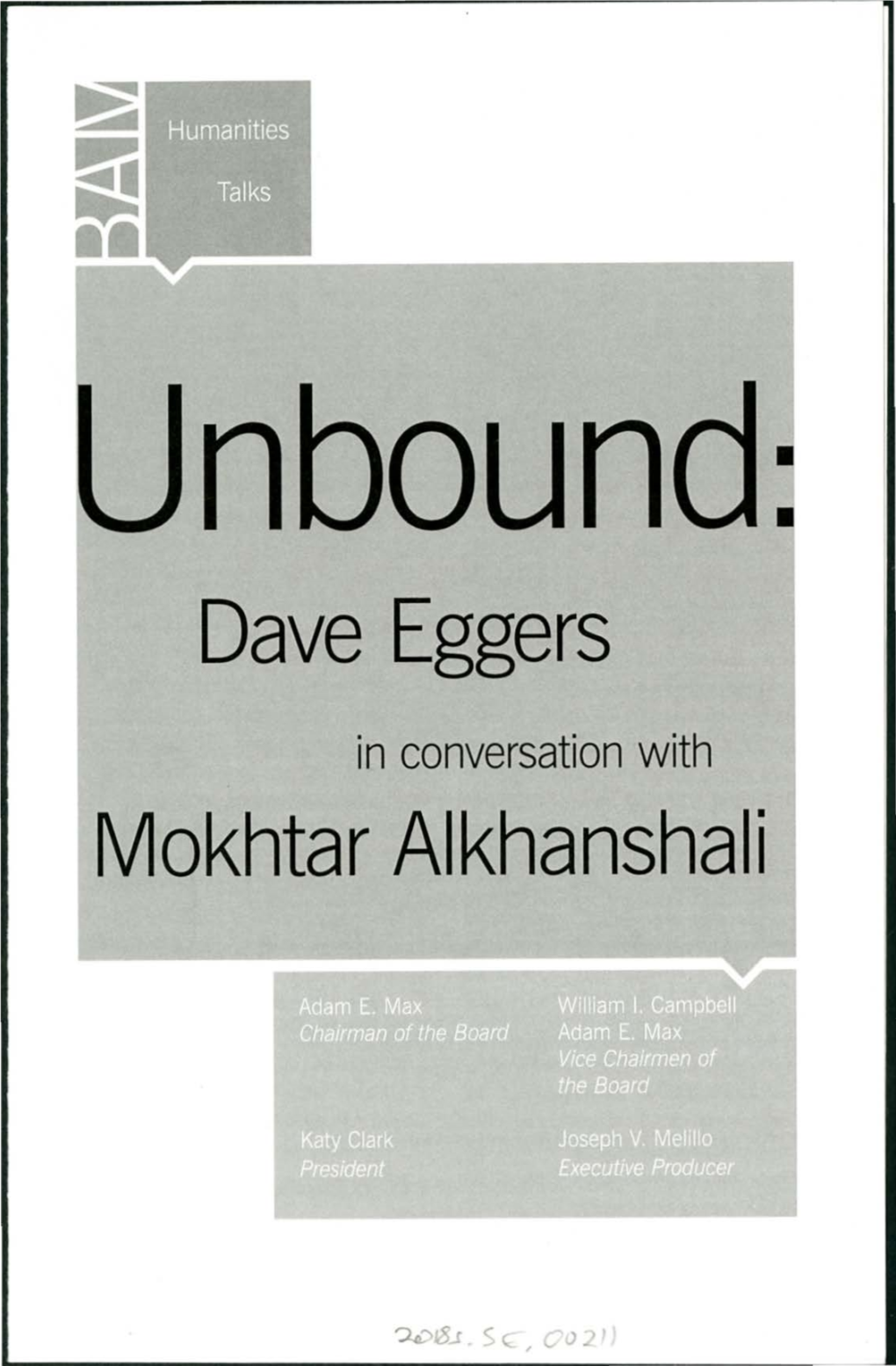 Dave Eggers Mokhtar Alkhanshali