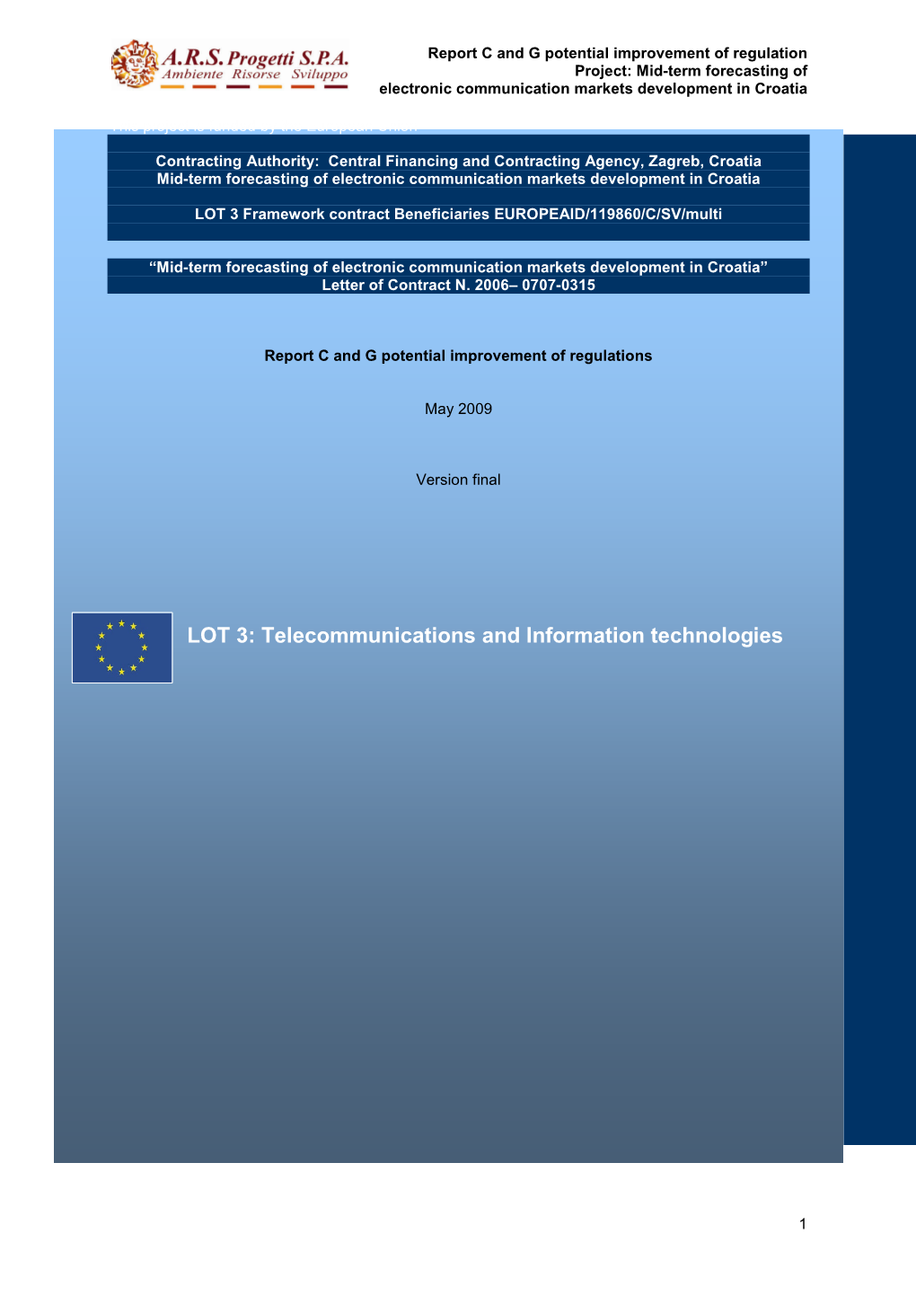 Telecommunications and Information Technologies