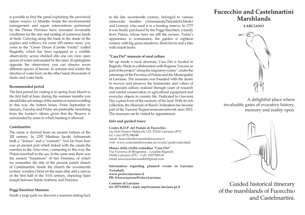 Fucecchio and Castelmartini Marshlands