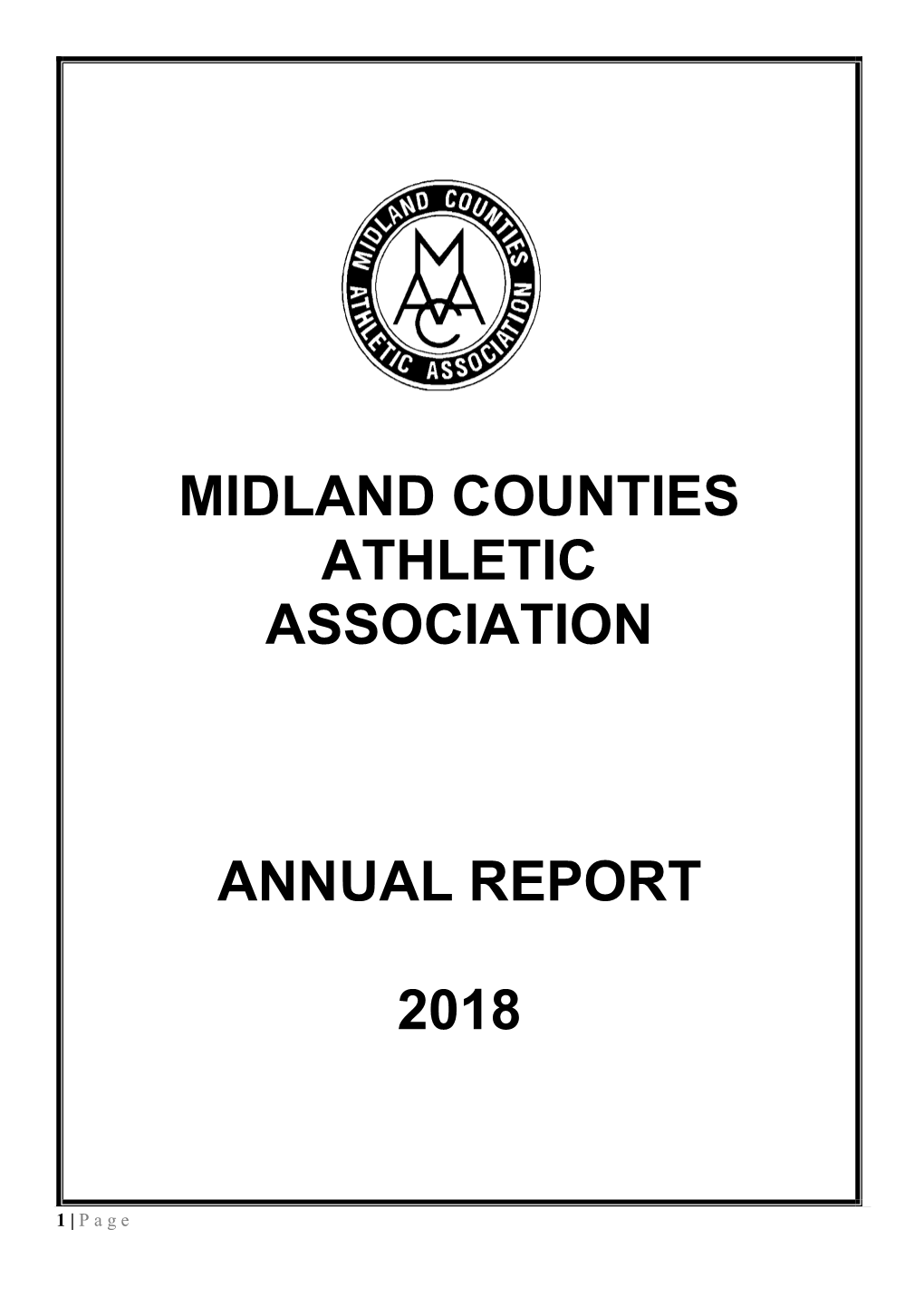 Midland Counties Athletic Association Annual Report