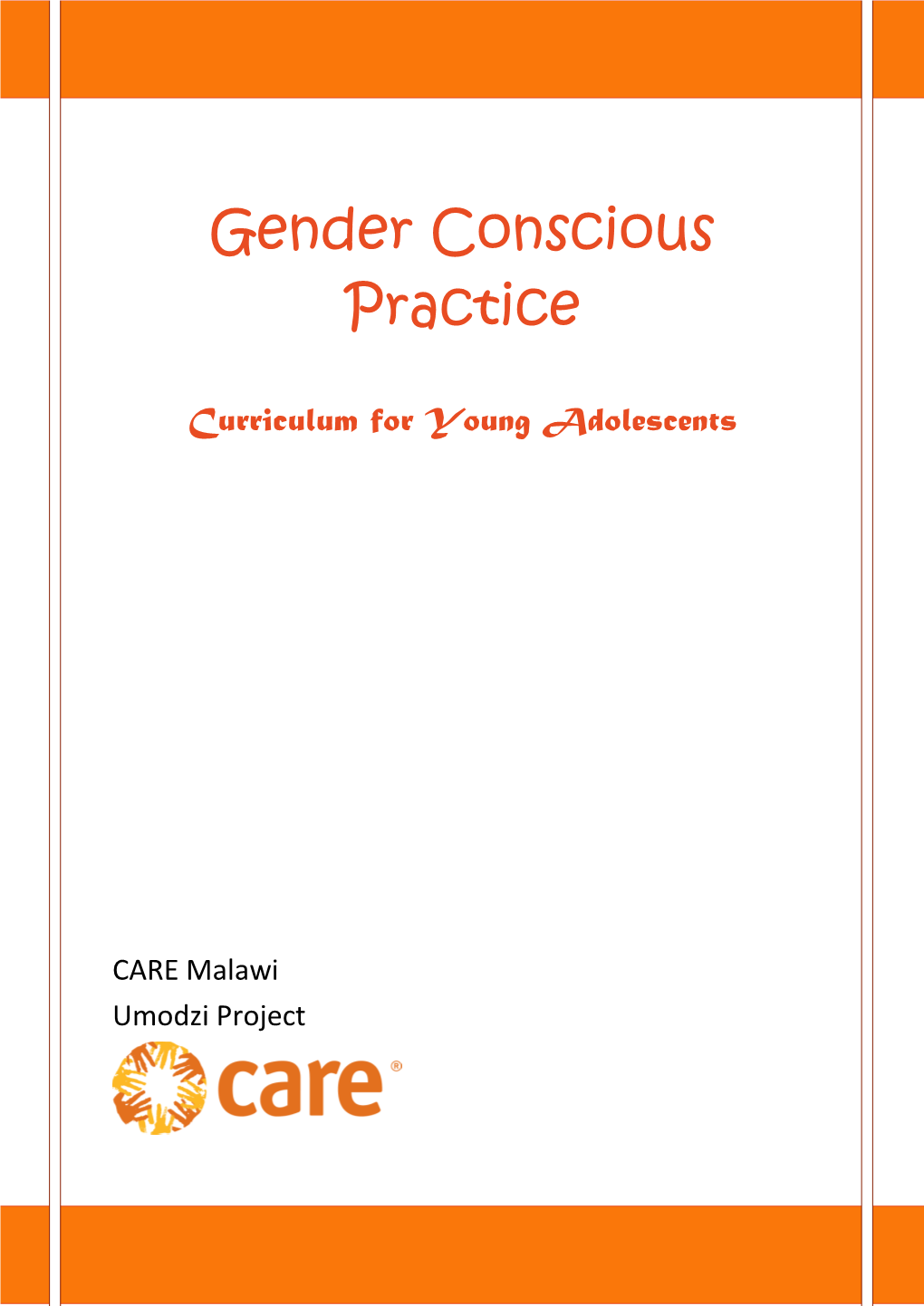 Gender Conscious Practice