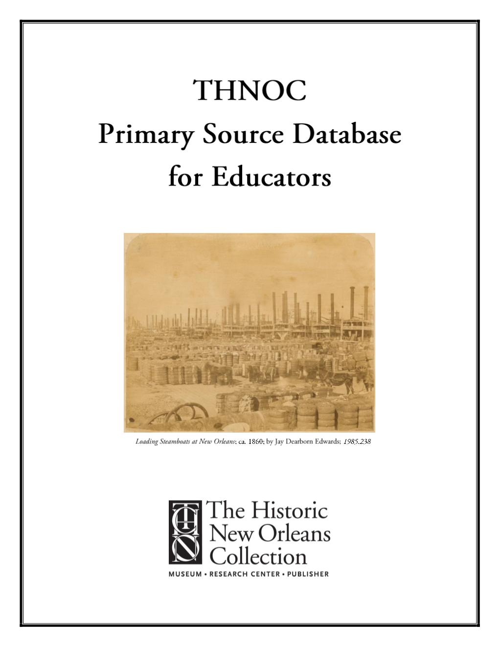 Primary Source Database for Educators